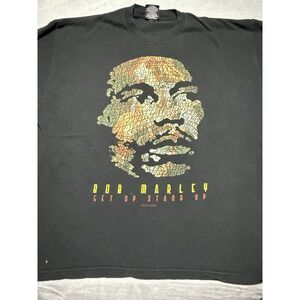 VTG 2003 Bob Marley "Get Up Stand‎ Up" T-Shirt Zion Rootswear Reggae Tee Size 3x